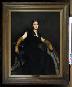 Entranced, eller Lady in Black av Hubert von Herkomer
