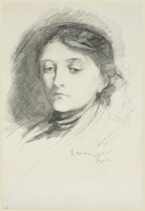 Mrs Thomas Tylston Greg av Hubert von Herkomer