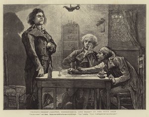 Nittiotre, Danton, Robespierre och Marat i vinbutiken