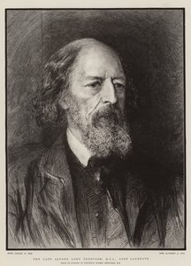Den sene Alfred Lord Tennyson, DCL, poetpristagare av Hubert von Herkomer