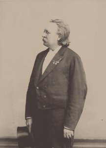 Porträtt av organisten och kompositören Edmund Kretschmer 1830-1908.