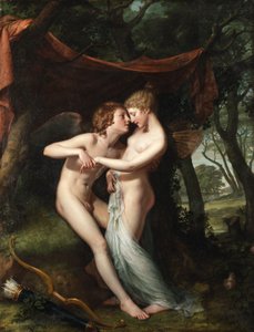 Italienska: Cupido och Psyche i bröllopsborgen Cupid och Psyche i bröllopsborgen av Hugh Douglas Hamilton