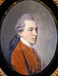 Porträtt av pastell Geoffrey Hornby (pastell på papper)