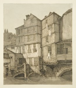 The Frome, tittar uppströms mot Julbron, 1823 av Hugh ONeill