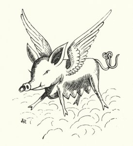Flygande gris (litho)