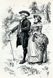 En illustration från The Vicar of Wakefield, 1889, 1907 av Hugh Thomson