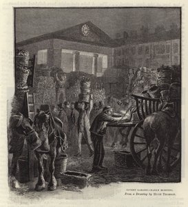 Covent Garden - tidig morgon av Hugh Thomson