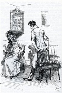 "Emma et Mr Knightley" (illustration) av Hugh Thomson