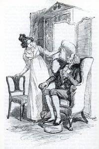 "Emma et Mr Knightley" (illustration) av Hugh Thomson