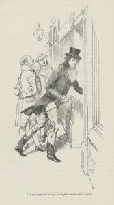 Jag har gått in i många butiker för att undvika din syn, 1896 av Hugh Thomson