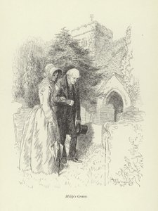 Illustration för Amos Barton av George Eliot av Hugh Thomson