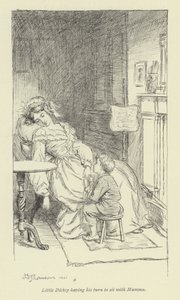 Illustration för Amos Barton av George Eliot av Hugh Thomson
