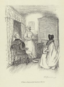 Illustration för Amos Barton av George Eliot av Hugh Thomson