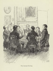 Illustration för Amos Barton av George Eliot av Hugh Thomson