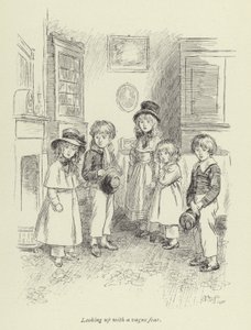 Illustration för Amos Barton av George Eliot av Hugh Thomson