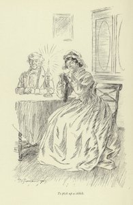Illustration för Amos Barton av George Eliot av Hugh Thomson