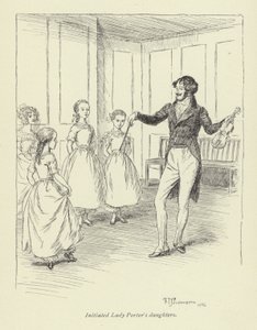 Illustration för Amos Barton av George Eliot av Hugh Thomson