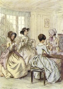 Illustration för Amos Barton av George Eliot av Hugh Thomson