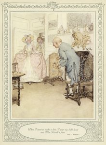 Illustration till Goldsmiths She Stoops to Conquer