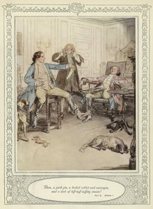 Illustration till Goldsmiths She Stoops to Conquer