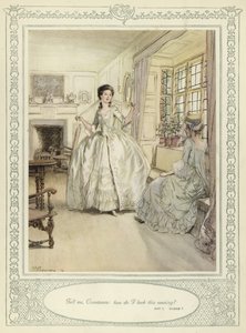 Illustration till Goldsmiths She Stoops to Conquer