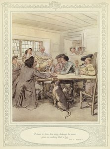 Illustration till Goldsmiths She Stoops to Conquer