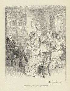 Illustration för Janets Repentance av George Eliot av Hugh Thomson