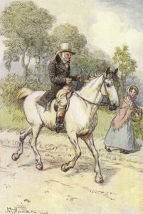 Illustration för Janets Repentance av George Eliot av Hugh Thomson