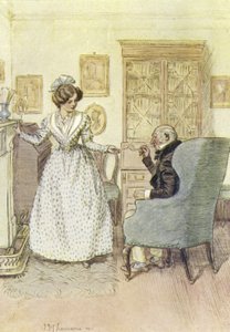 Illustration för Janets Repentance av George Eliot av Hugh Thomson