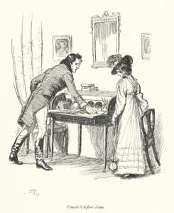 Illustration for Persuasion av Jane Austen (litho) av Hugh Thomson