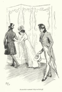 Illustration for Persuasion av Jane Austen (litho) av Hugh Thomson