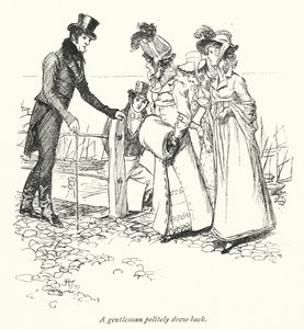 Illustration for Persuasion av Jane Austen (litho) av Hugh Thomson