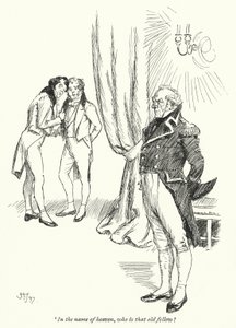 Illustration for Persuasion av Jane Austen (litho) av Hugh Thomson