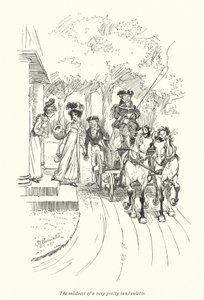 Illustration for Persuasion av Jane Austen (litho) av Hugh Thomson