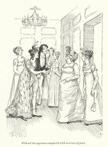 Illustration for Persuasion av Jane Austen (litho) av Hugh Thomson