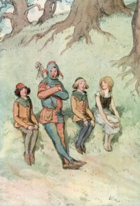Illustration för Shakespeares As You Like It av Hugh Thomson