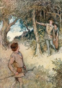 Illustration för Shakespeares som du gillar det av Hugh Thomson