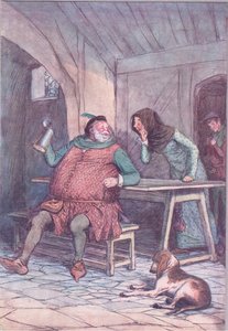 Marry är det korta och långa av det, illustration från The Merry Wives of Windsor, 1910 av Hugh Thomson