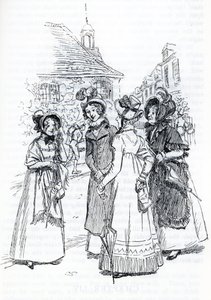 "Fru. Cole, Mrs Perry och Mrs Elton” - (illustration) av Hugh Thomson
