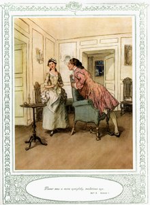 Oliver Goldsmiths pjäs She Stoops to Conquer av Hugh Thomson