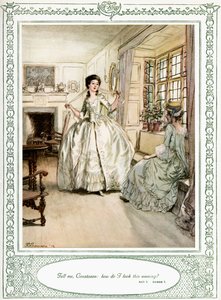 Oliver Goldsmiths pjäs She Stoops to Conquer av Hugh Thomson