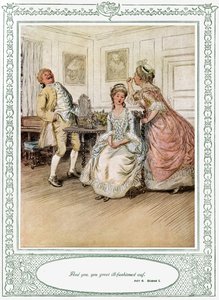 Oliver Goldsmiths pjäs She Stoops to Conquer av Hugh Thomson