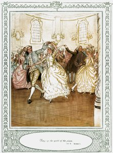 Oliver Goldsmiths pjäs She Stoops to Conquer av Hugh Thomson