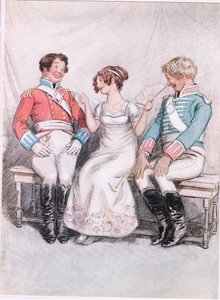Phoebe: "Så fort du ser en dam med en vacker näsa kan du inte låta bli att säga att du avgudar henne". (litho) av Hugh Thomson