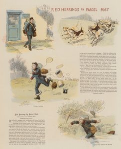 Red Herrings med paketpost (chromolitho) av Hugh Thomson