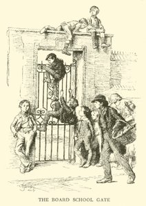 Board School Gate (gravyr) av Hugh Thomson