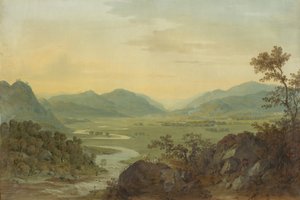 Carne River från Loudoun Castle, Ayrshire, 1804