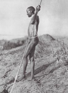 Afrika: Norra Dinka från Vita Nilen (s/v-foto)
