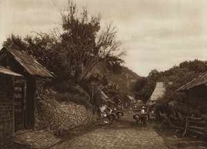 Mexiko: Uruapams omgivningar (svartvitt foto) av Hugo Brehme