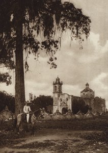 Mexiko: Nonoalco, Utkanten av huvudstaden Mejico (svartvitt foto) av Hugo Brehme